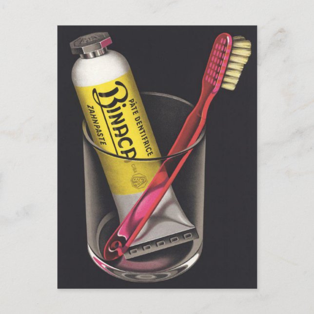 Carte postale avec affiche avant-gardiste Vintage (Devant)