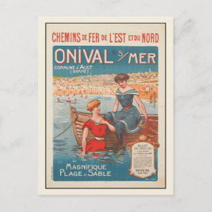 Carte postale avec affiche d'été Impression de Fra