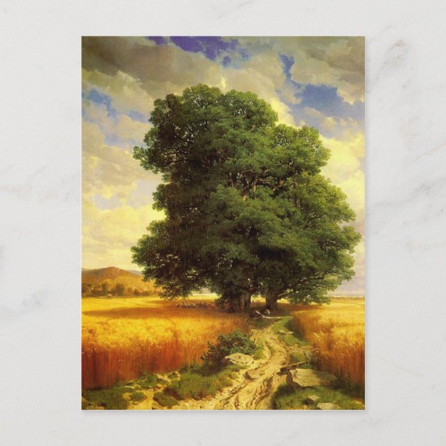 Carte Postale Avec Alexandre Calame Peinture (Devant)