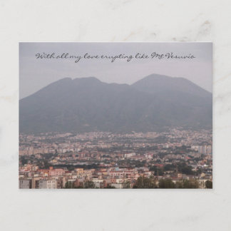 Carte Postale Avec amour du mont Vésuve