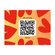 Avec chanson personnelle individuelle par code QR