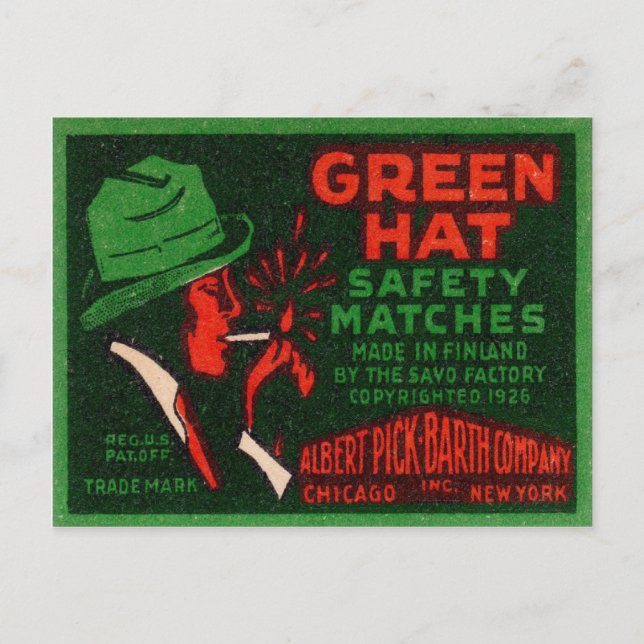 Carte postale avec compatibilité de sécurité Vinta (Devant)