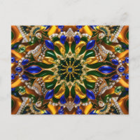 Carte postale avec design couleur Brésil