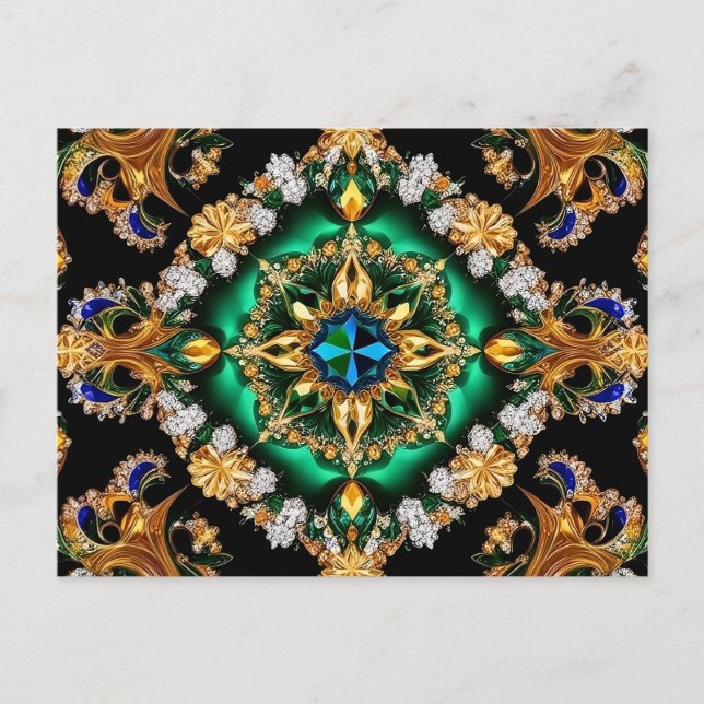 Carte postale avec design couleur Brésil (Devant)