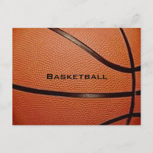 Carte postale avec design de basketball et calendr