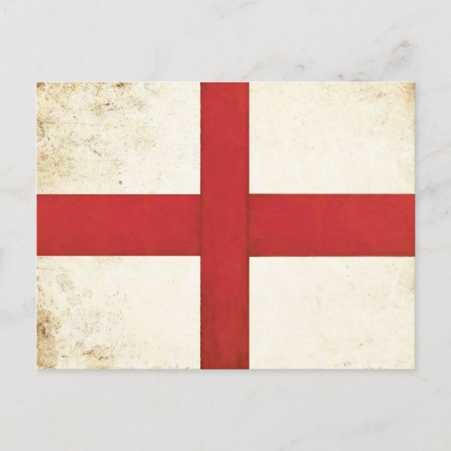 Carte postale avec drapeau anglais dans le style s (Devant)