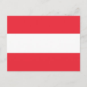 Carte postale avec Drapeau d'Autriche