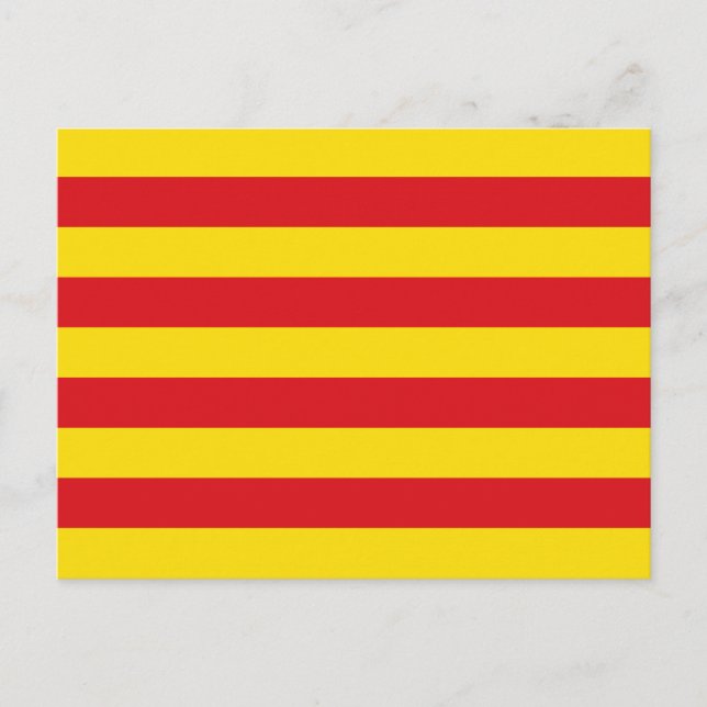 Carte postale avec Drapeau de Catalogne (Devant)