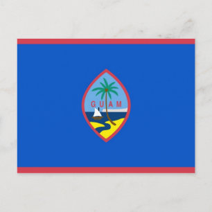 Carte postale avec Drapeau de Guam - USA