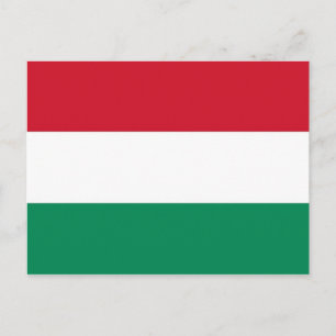 Carte postale avec Drapeau de Hongrie