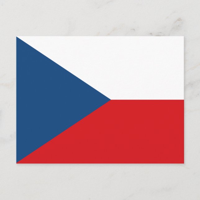 Carte postale avec Drapeau de la Tchéquie (Devant)