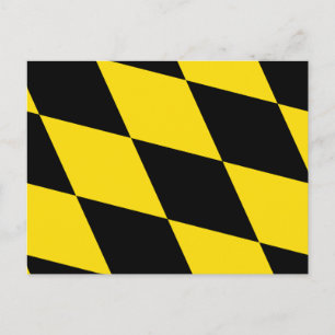 Carte postale avec Drapeau de Munich, Allemagne