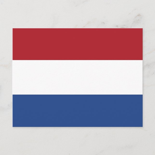 Carte postale avec Drapeau de Pays-Bas (Devant)
