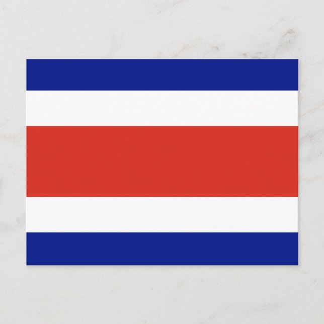 Carte postale avec Drapeau du Costa Rica (Devant)