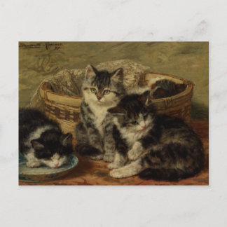 Carte Postale Avec Henriette Ronner-Knip Peinture