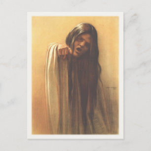 Carte Postale Avec La Peinture De Carlos Schwabe