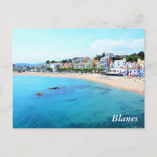Carte postale avec la ville de Blanes