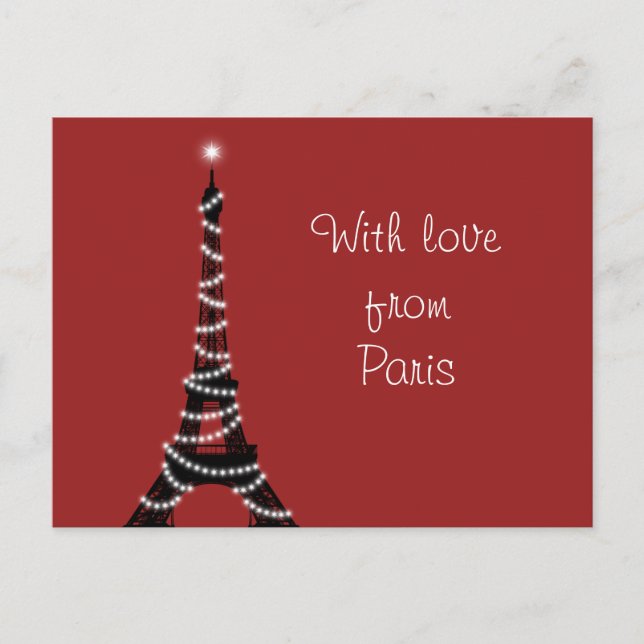 Carte Postale Avec l'amour de Paris (Devant)