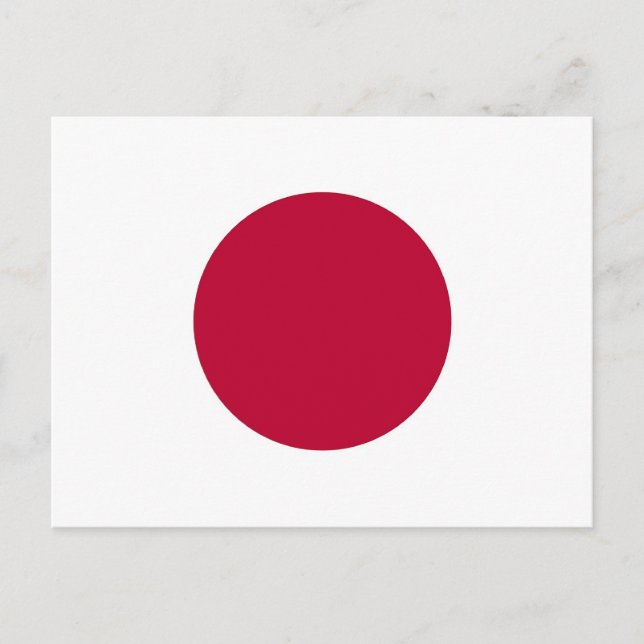 Carte postale avec le drapeau du Japon (Devant)
