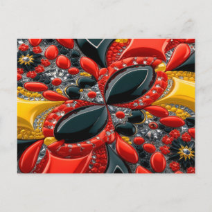 Carte postale avec motif aux couleurs de l'Allemag