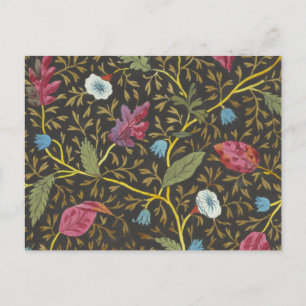 Carte postale avec motif floral pour tissu imprimé