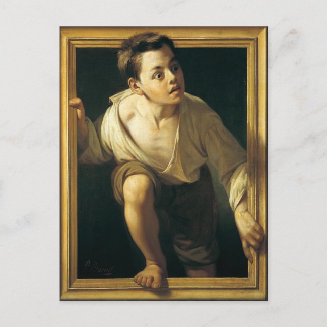 Carte postale avec peinture classique (Devant)