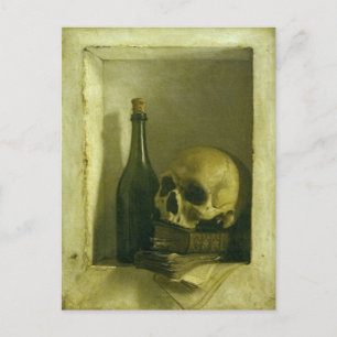 Carte Postale Avec Peinture Crâne