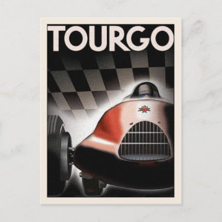 Carte Postale Avec Poster De Course Automobile Vin