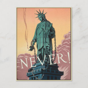 Carte postale avec propagande 2ÈME GUERRE MONDIALE