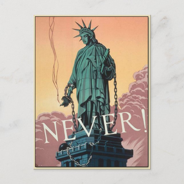 Carte postale avec propagande 2ÈME GUERRE MONDIALE (Devant)