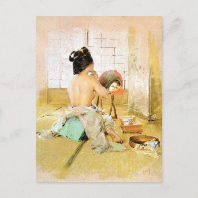 Carte Postale Avec Robert Frederick Blum Peinture (Devant)