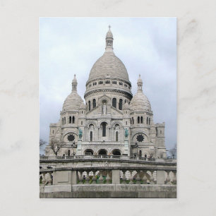 Carte postale avec Sacre Coeur de Paris.