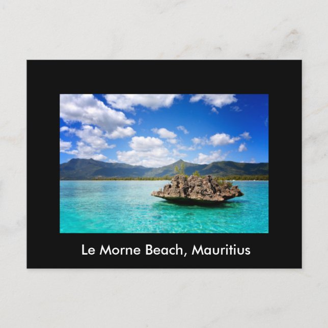 Carte Postale Avec Thème Plage De Maurice (Devant)