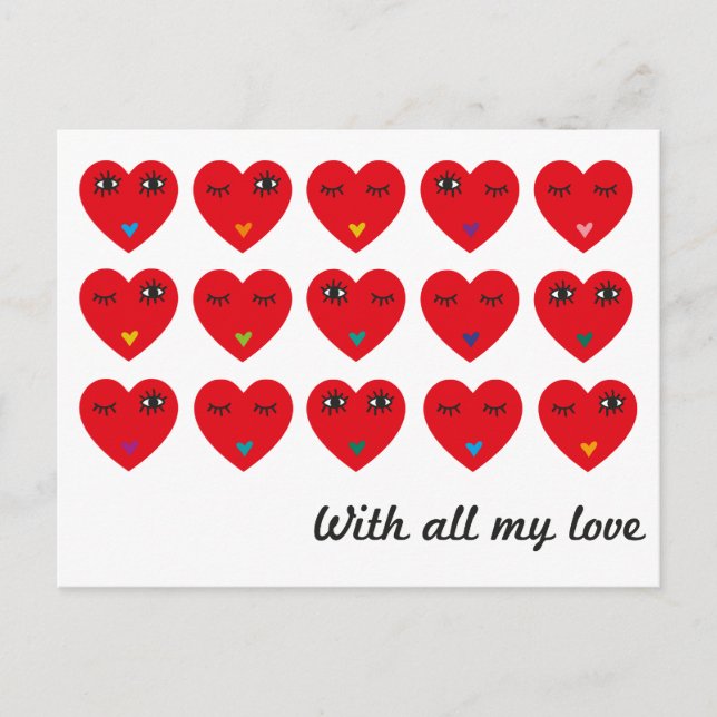 Carte Postale Avec tout mon amour 02 (Devant)