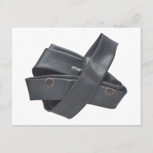 Carte postale avec tube en caoutchouc