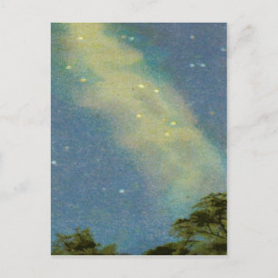 Carte postale avec Voie Lactée
