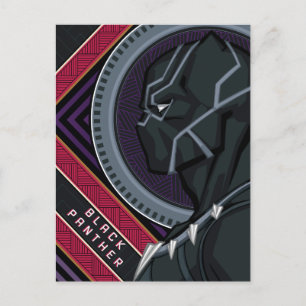 Carte Postale Avengers   Black Panther Wakandan Tribal Art