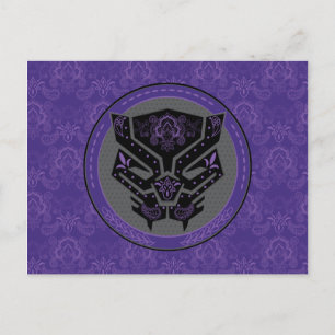 Carte Postale Avengers   Logo Black Panther Paisley