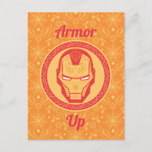 Carte Postale Avengers   Logo de Paisley Iron Man