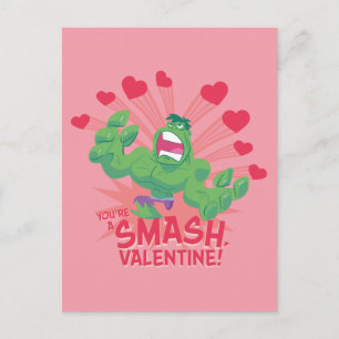 Carte Postale Avengers Saint-Valentin Hulk - Tu es un Smash
