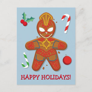 Carte Postale Avengers Saisonniers Cookie de Captain Marvel