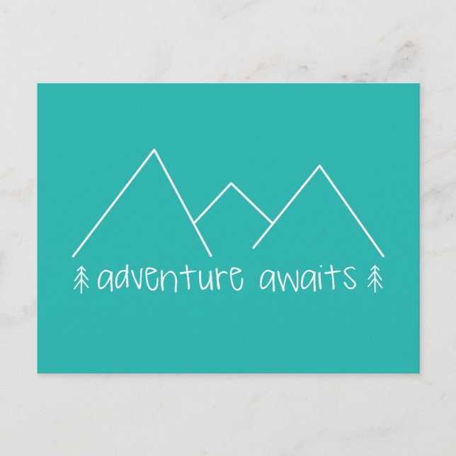 Carte Postale Aventure Attend (Devant)
