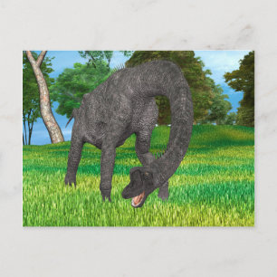 Carte Postale Aventure de dinosaure à long cou dans la jungle