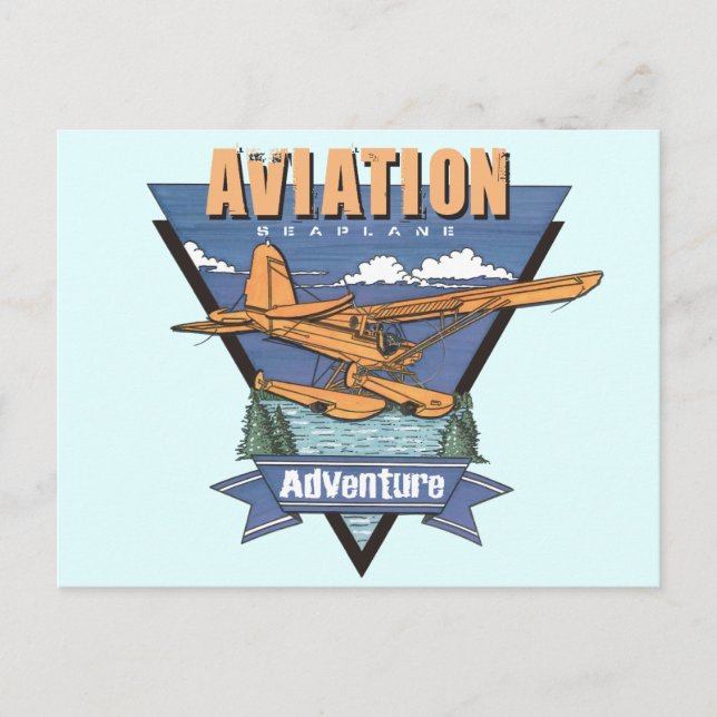 Carte Postale Aventure hydravion (Devant)