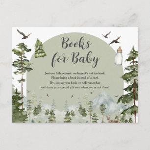 Carte Postale Aventure Oh Boy Livres Forêt de Pins pour Bébé