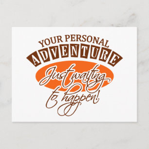 Carte postale AVENTURE - personnalisable