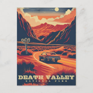 Carte Postale Aventure rétrospective dans la vallée de la Mort (