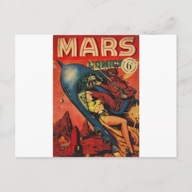 Carte Postale Aventure sur Mars (Devant)