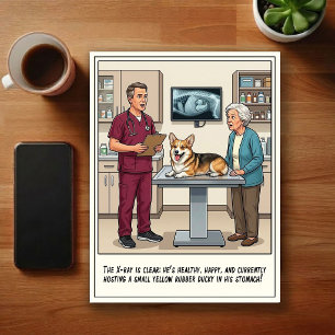 Carte Postale Aventures de la clinique vétérinaire d'urgence en