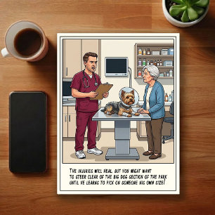 Carte Postale Aventures de la clinique vétérinaire d'urgence en